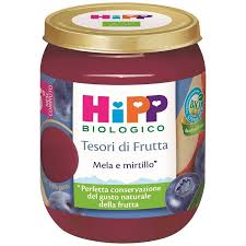 d13232fcf9bc667601e4d61266137ba6 Hipp Tesori di Frutta - Mela e Mirtillo gr.160 - immagine 1