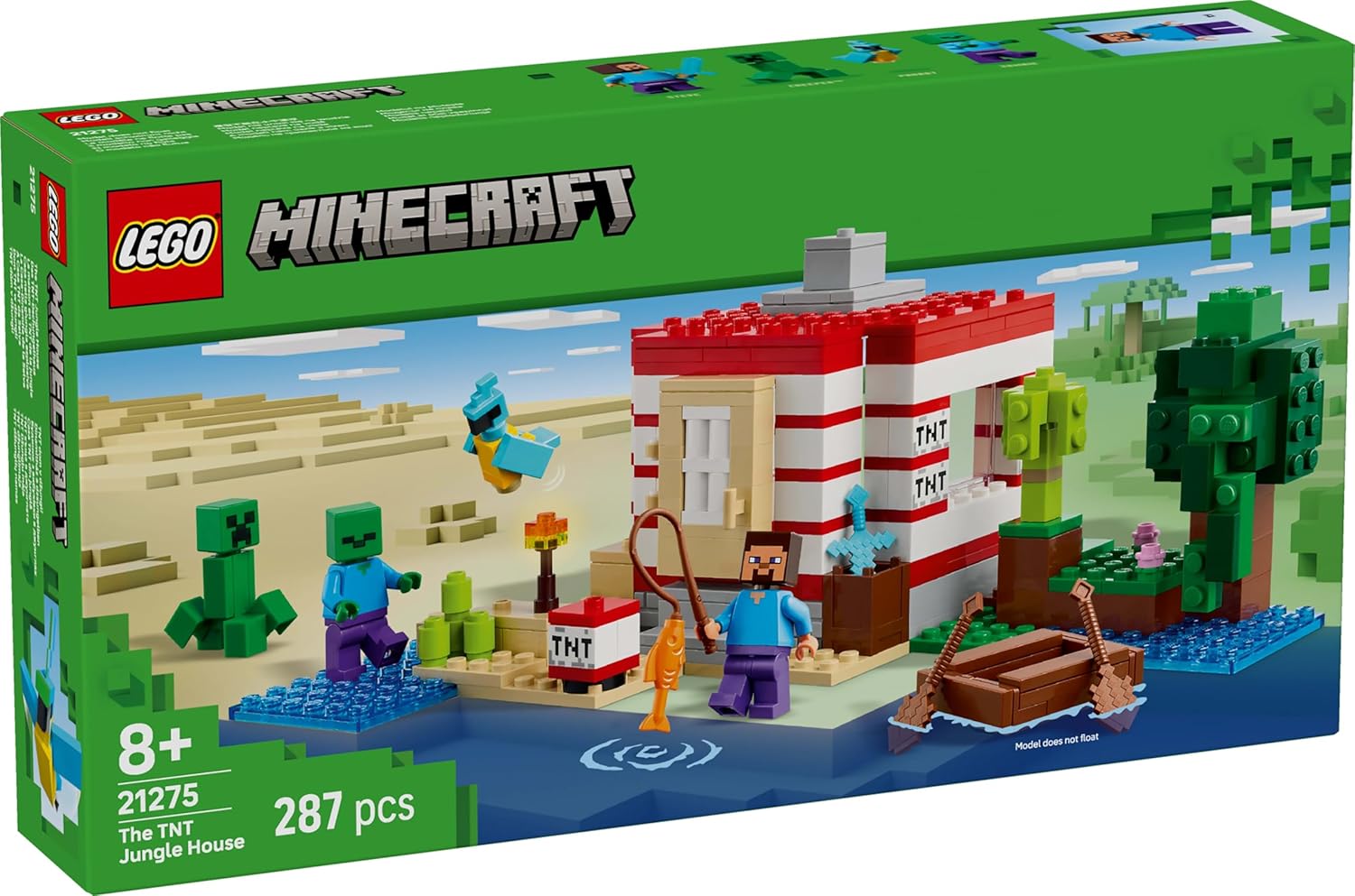 d1528e76cb55e95b7cd4fc0acd593006 Lego Minecraft Casa nella giungla esplosiva - immagine 1