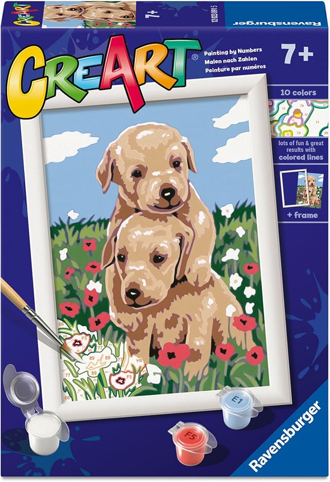 d1610d3939ec1df33c452d0881fd77c3 Ravensburger Creart Serie E - Golden Retriever Coccolosi - immagine 1