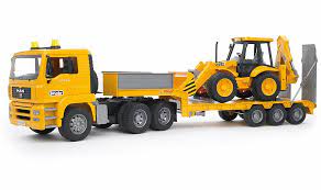 d1bb59cff8602d210f98b95ea0ae2581 BRUDER Rimorchio basso MAN TGA - immagine 1