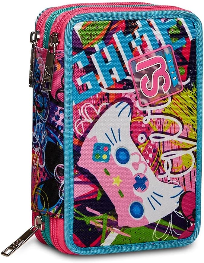 d281c545c4e286f91b3a135a3de44cb3 ASTUCCIO 3 ZIP SJ GANG GLEAMLED GIRL - immagine 1