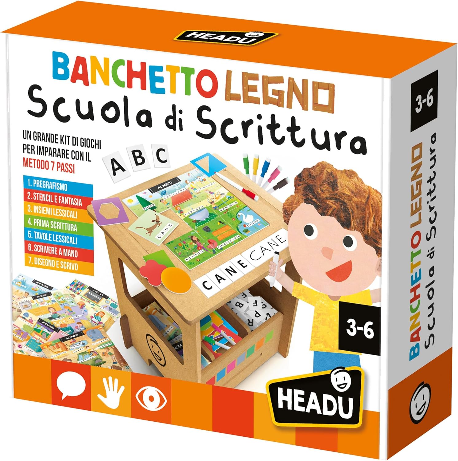 d4397d8280a9ccc30b99eb396545378f Headu Banchetto Legno Scuola di Scrittura - immagine 1
