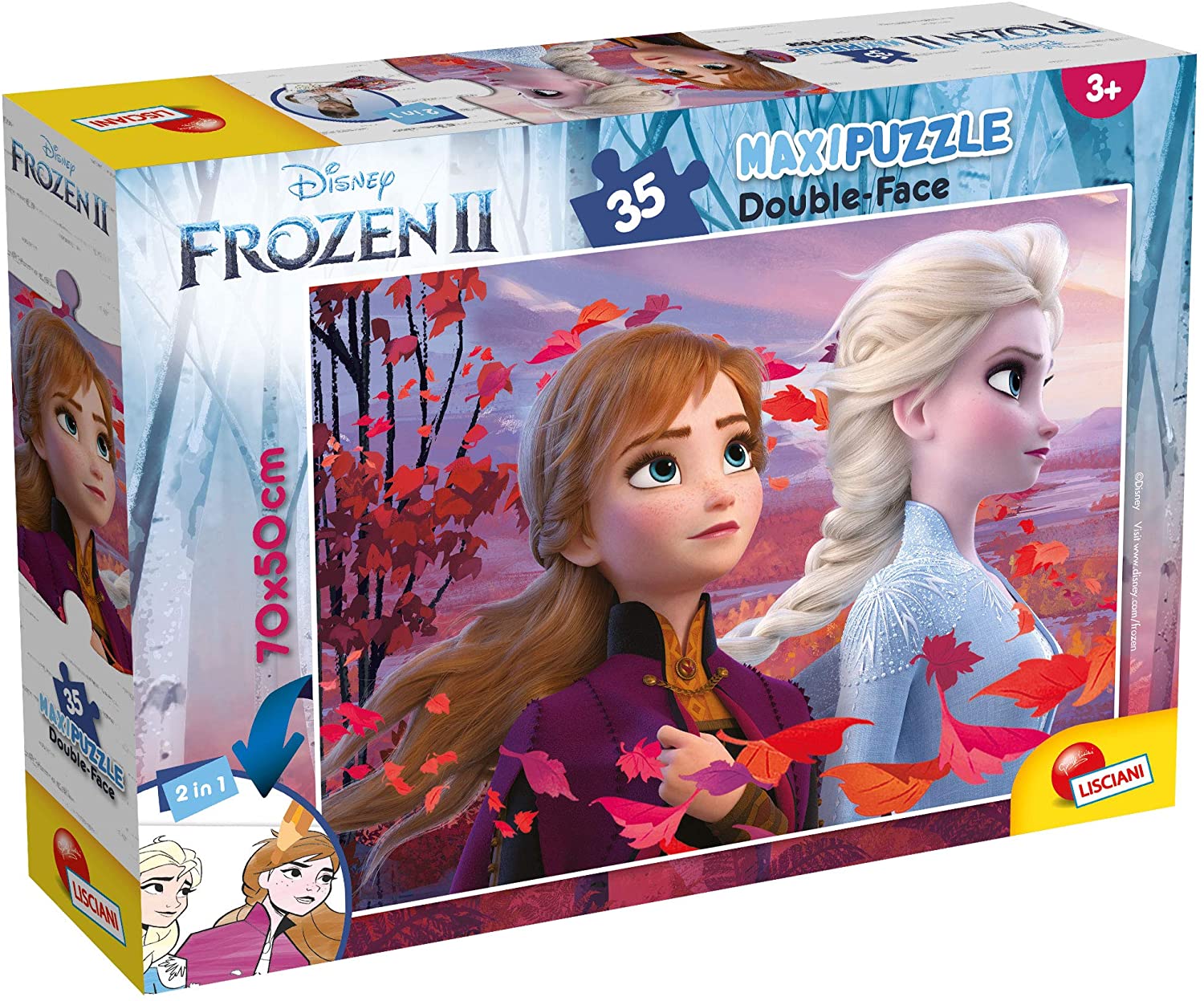 d4704043f03a68b678174dbac8a7971d Puzzle Lisciani Double Face MAXI 35 pz Frozen 2 - immagine 1
