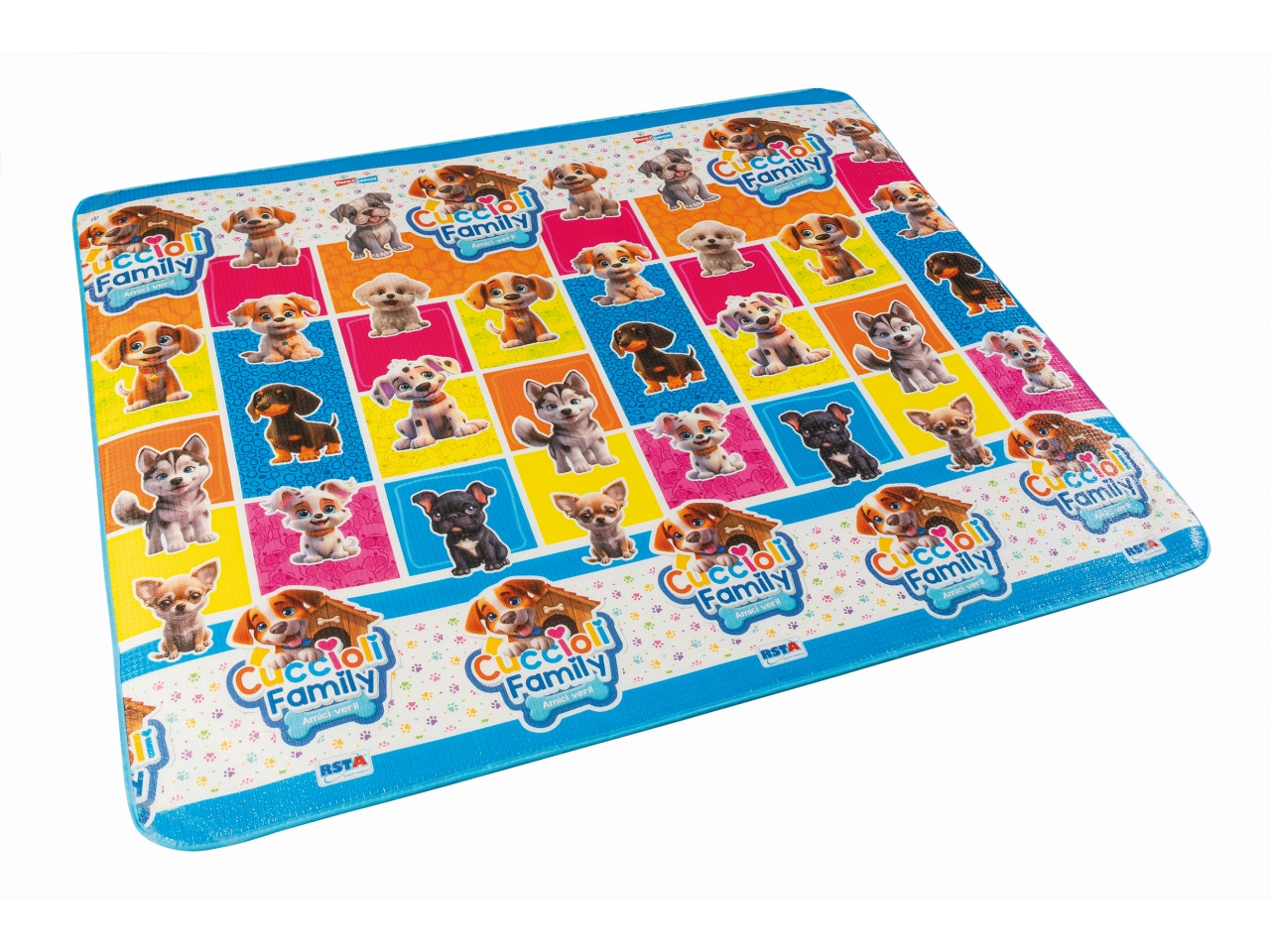 d517b35ff51e58de04e5049055c8c957 Rstoys Tappeto Playmat Cuccioli Family 180x150 1 cm - immagine 1