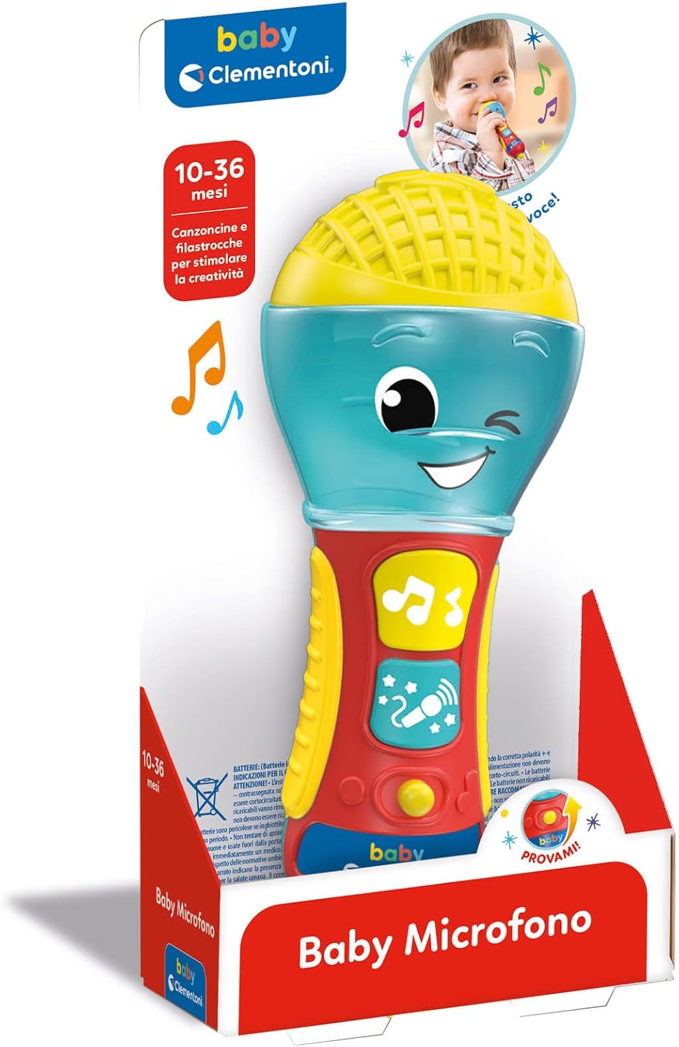 d5765c880dfea3fa4d76f44766b567a7 Clementoni Baby Microfono - immagine 1