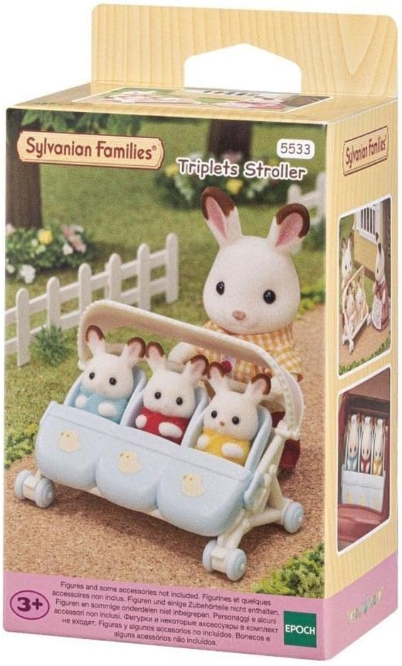 d57d1251dfa9a7c35cf7d153ff44fe6f Sylvanian Families Passeggino per trigemini - immagine 1