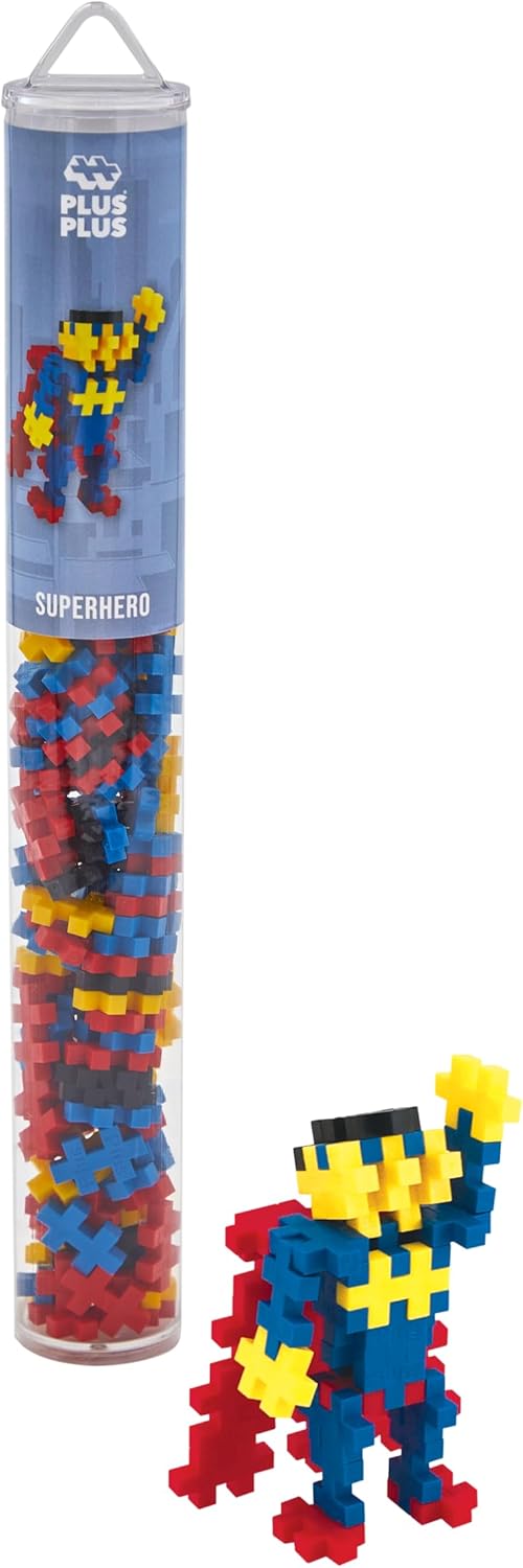 d587b52390059b00149dacf7070bda08 Plus Plus Tubo Mini 100 Pz. Mix Super Hero - immagine 1