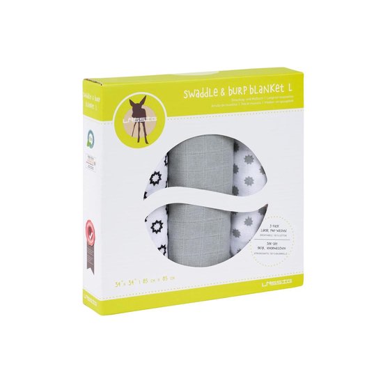 d6eaa3705fe2ec94af88a62270b7da41 LASSIG COPERTINA MUSSOLA CHUMS WHITE 3 pcsx confezione - immagine 1