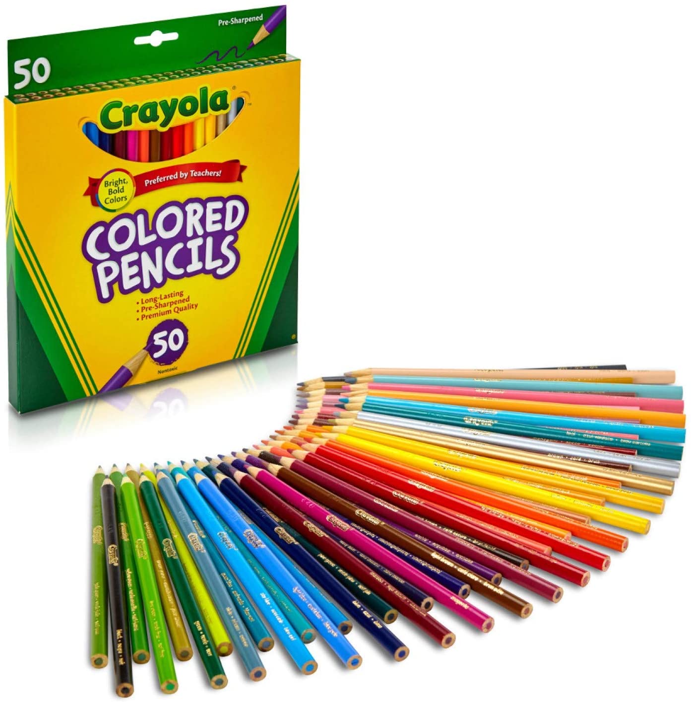 d6f5ab245ce54067f4bf6d6e115c11bc Crayola 50 matite colorate - immagine 1