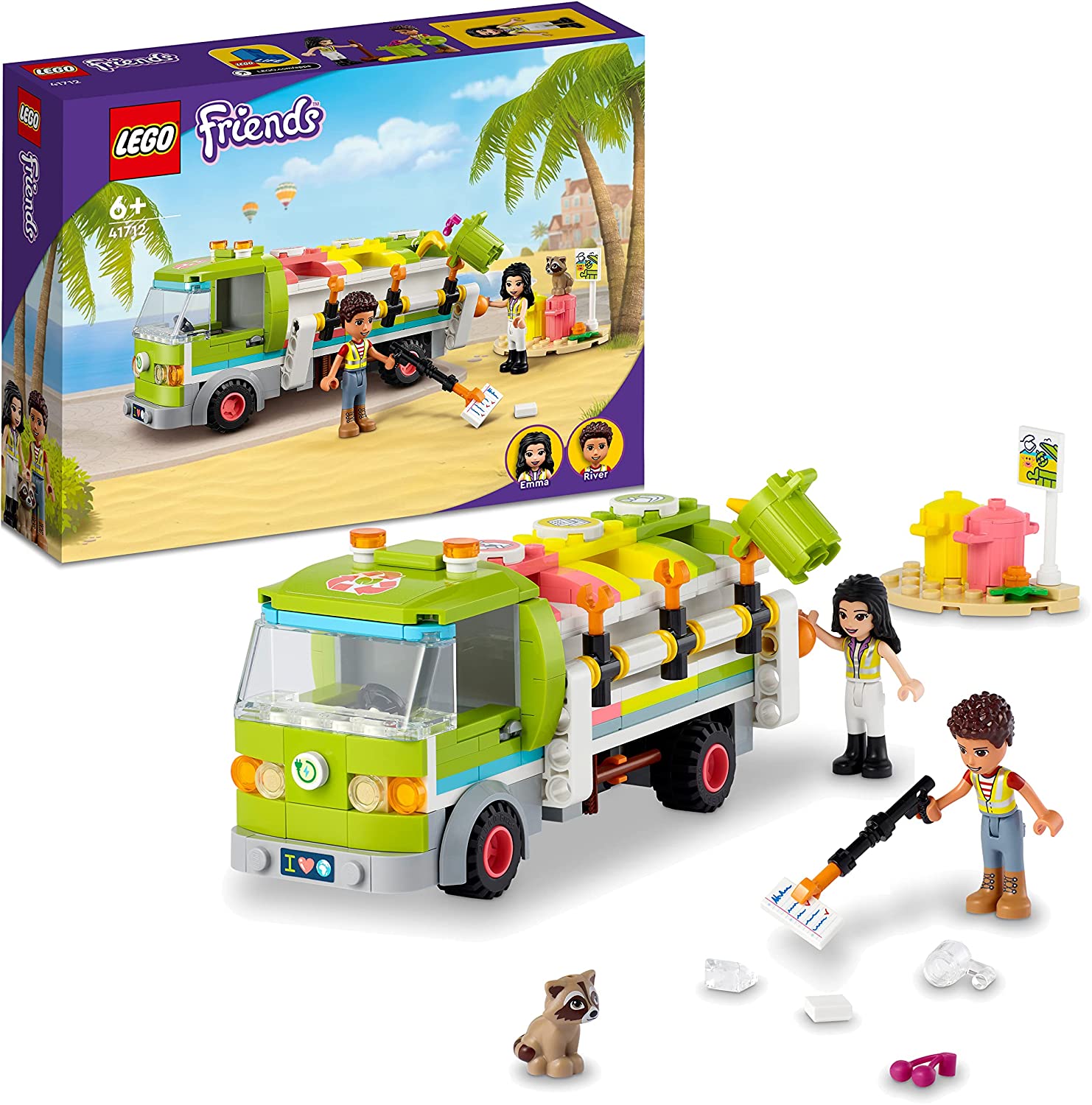 d7b30a6211a167d6dade53e7555a3706 *Lego Friends Camion riciclaggio rifiuti - immagine 1