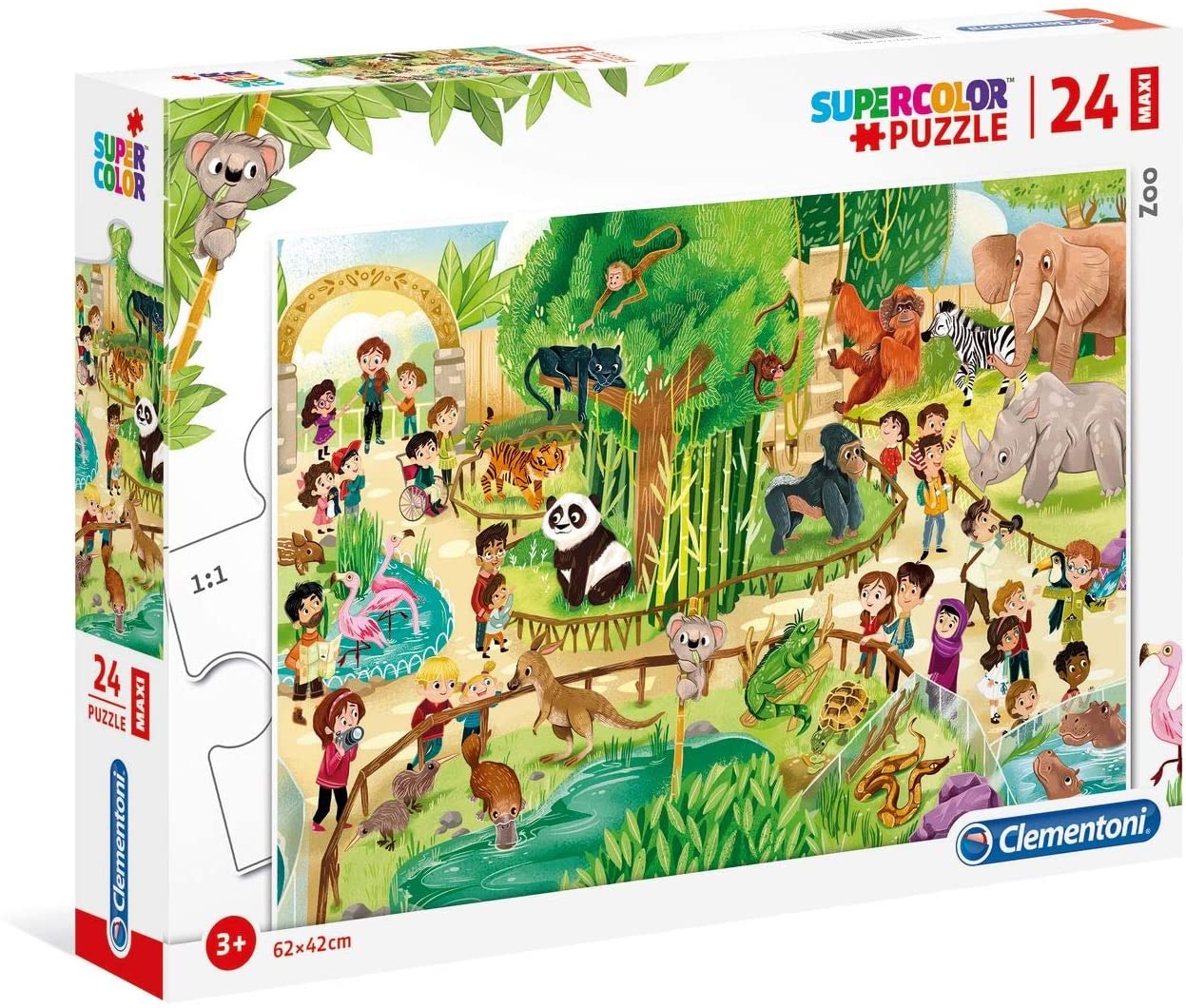 d813676887a416581c9c25201685bde4 Clementoni Puzzle 24 pz. Maxi Zoo - immagine 1