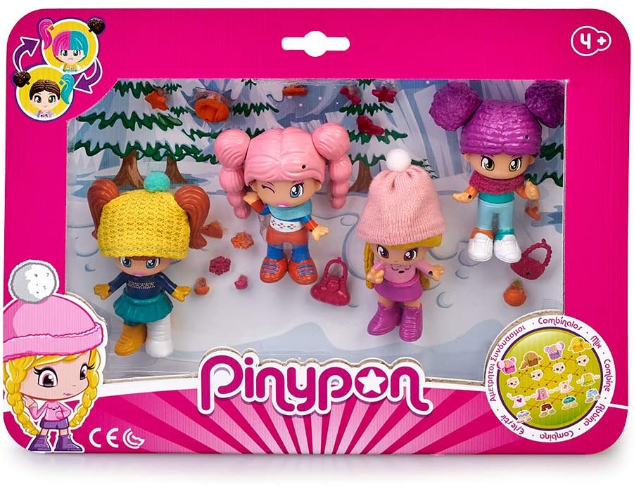 d8f15caafc9265e1daa9f5509ea4fbd5 Pinypon - 4 Personaggi Neve - immagine 1