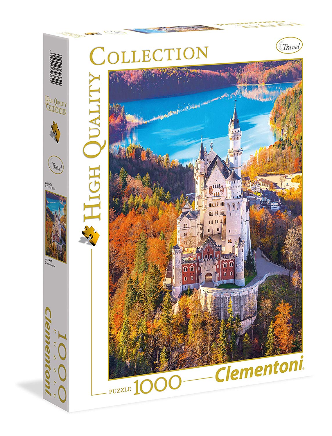 d91badac3864fdefd56a305b660468af Clementoni Puzzle 1000 Pz. HQC Neuschwastein - immagine 1