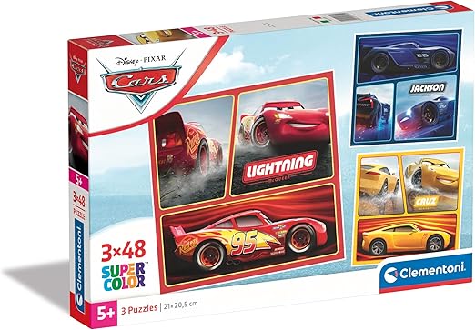 da76a3b337a7e080df8fe05d2fb8ddb3 Clementoni Puzzle 3x48 pz. Square Cars - immagine 1