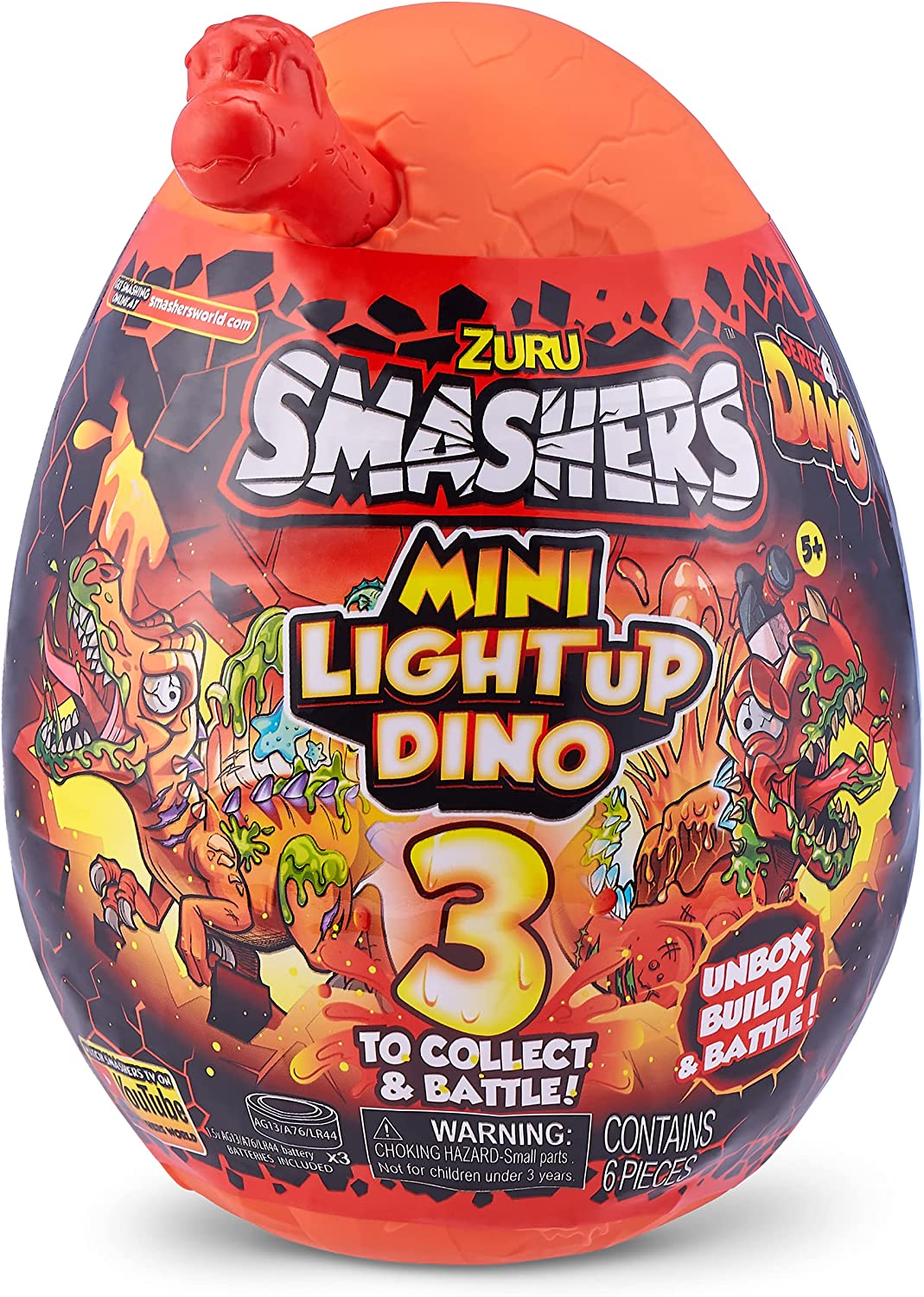 dc8128ce5d56d29dd52c569921ed370e Dino Smashers Mini con Luce - immagine 1