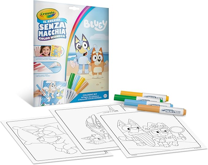 dc878dc5467bed2347c5f0c32b91f132 Crayola Set Color Wonder Bluey - immagine 1