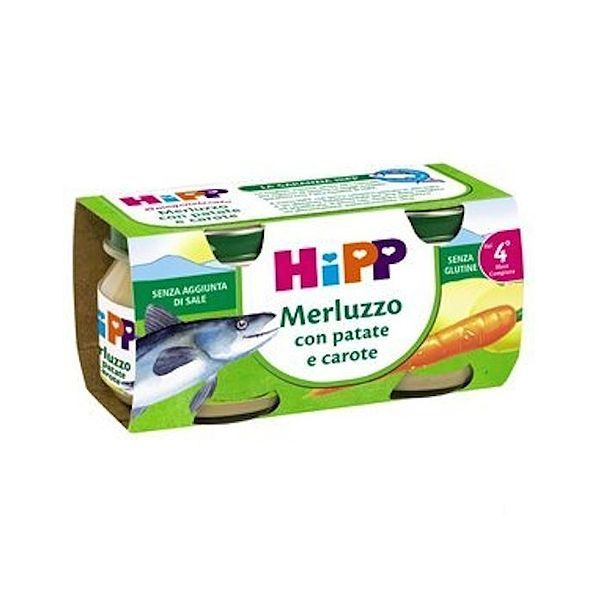 dda86da99fc9655093a3b0f2e0794df0 Hipp Omogeneizzato gr.80x2 Merluzzo con Patate - immagine 1