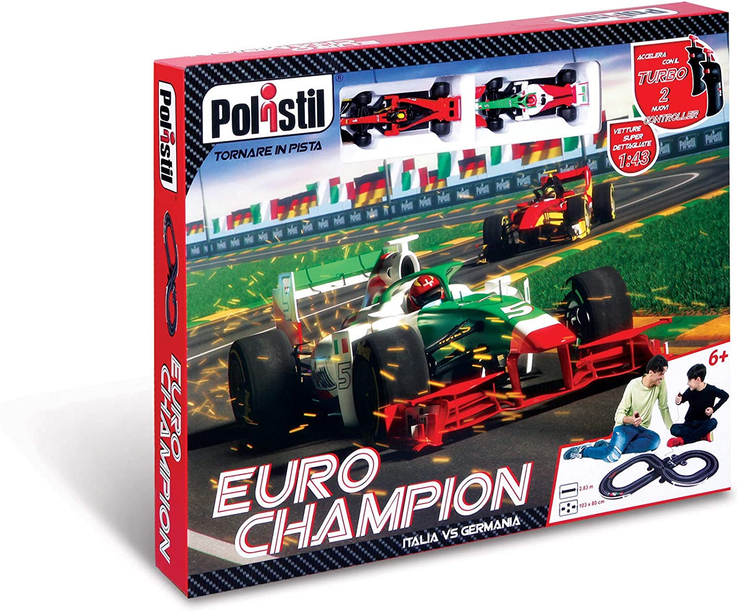 ddba42ab3ac9f3d2dde9f66b357f5c95 Polistil Pista Eurochampion Formula One - immagine 1