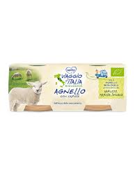 de1dbfe2a6ad831abee70be5fa95bb6e Viaggio D'Italia Omogeneizzato Bio gr.80x2 Agnello con Carote - immagine 1