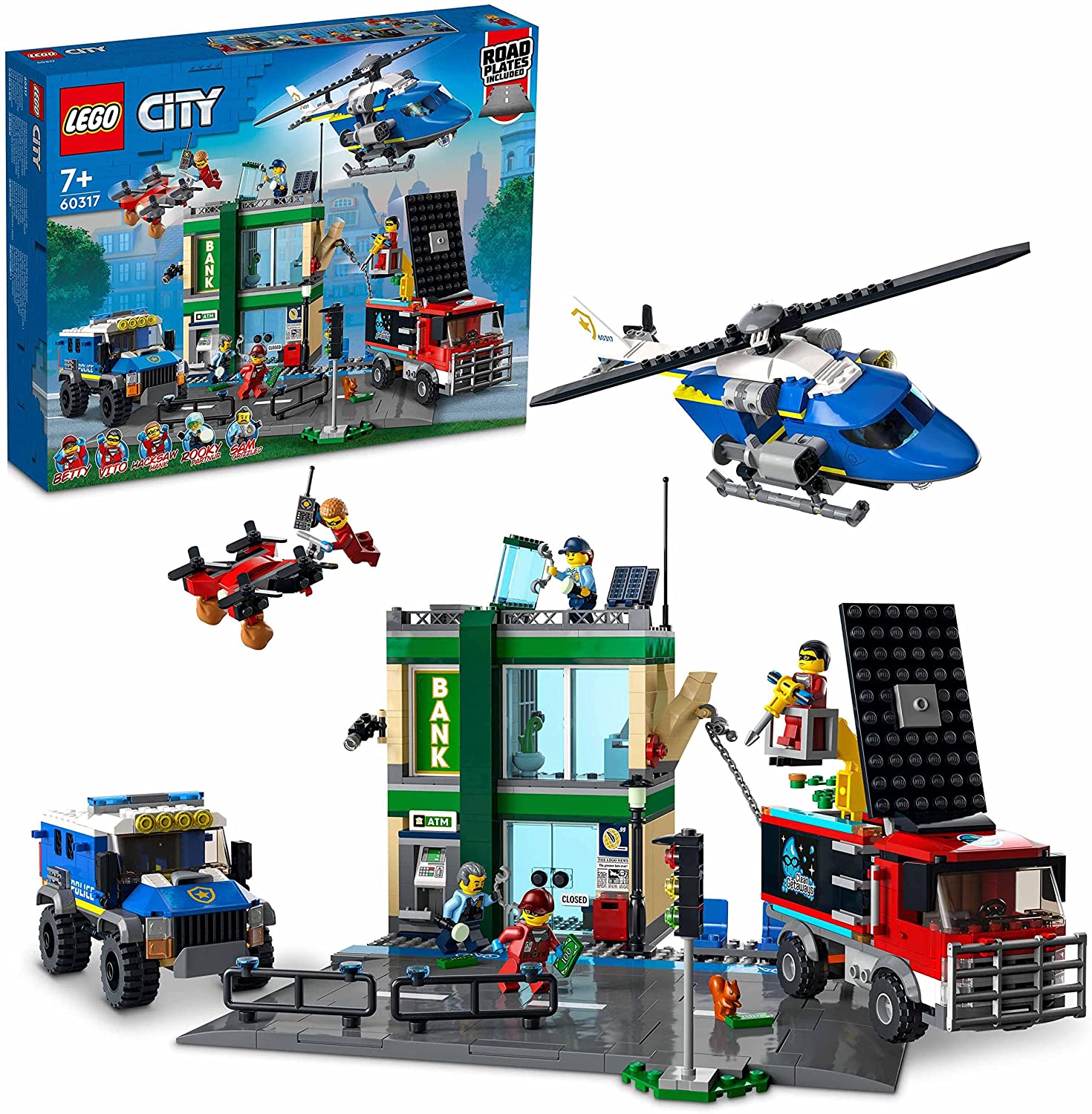dee4f05dfd86ec25d7d50cba7008bbb6 Lego City Inseguimento della polizia alla banca - immagine 1