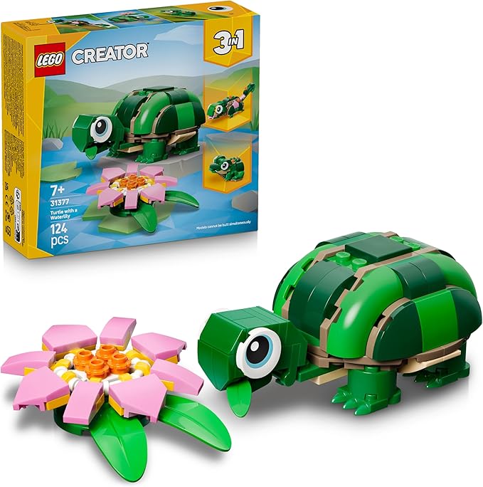 df3d18f22fe4cd6cf648bab94b3e216d Lego Creator Tartaruga con fiore di ninfea - immagine 1