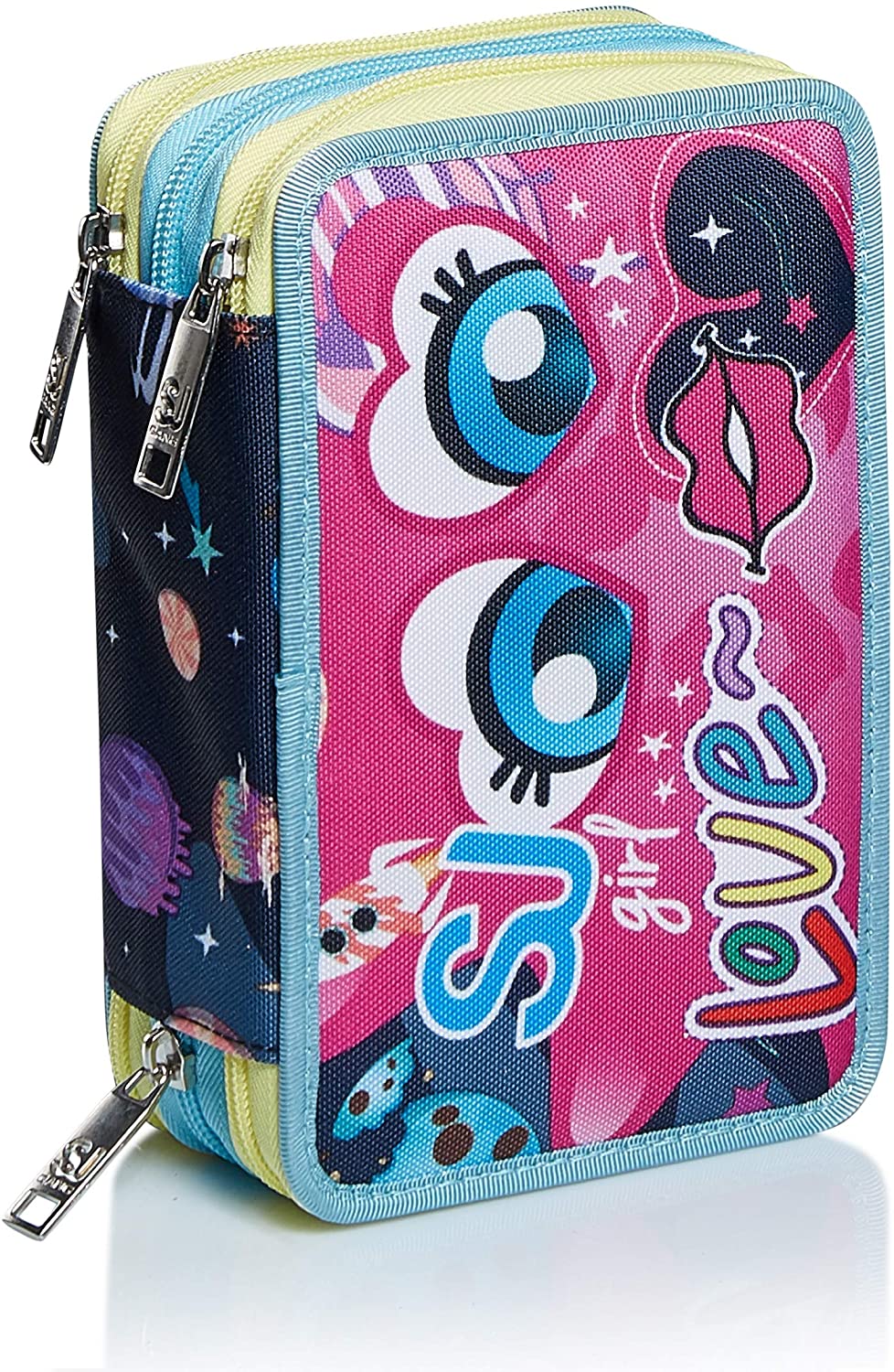 e0560040988f2bd1592eadc268be8ac8 Astuccio 3 Zip Seven Facce da SJ Girl - immagine 1