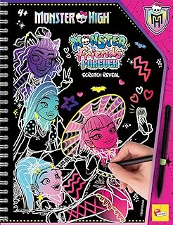 e06d4f6d8abc12873c8e35934dafdfa3 Monster High Sketchbook Monster Friends Forever Scratch Reveal - immagine 1