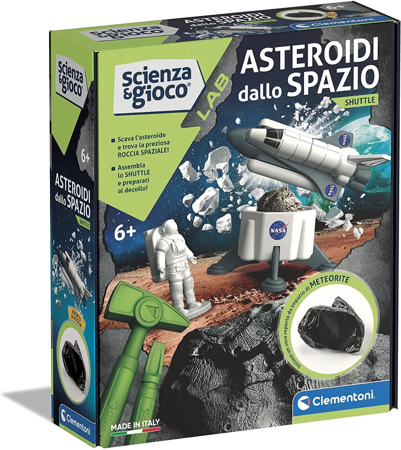 e10b5ea34e3a9cdc7234806f776d4715 Clementoni Scienza e Gioco - NASA Roccia Spaziale Lancio - immagine 1