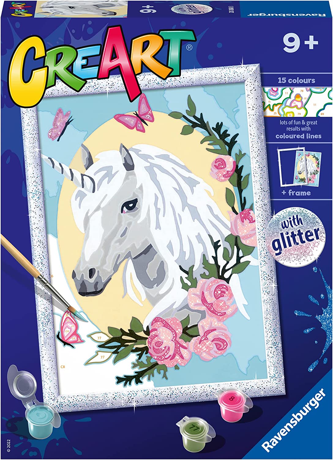 e185e14b020b61240043b42c155a660c Ravensburger CreArt Serie D - Ritratto di Unicorno - immagine 1