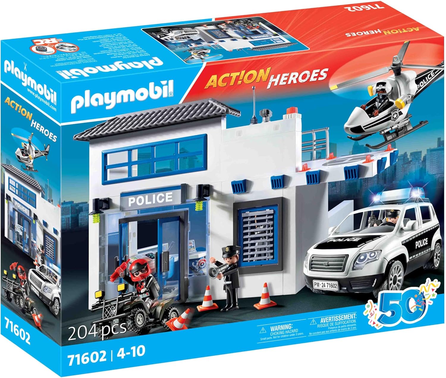 e1f0bbbefb4ad078ef9aceb83d67b7a5 *Playmobil 50° Anniversario - Centrale della Polizia - immagine 1