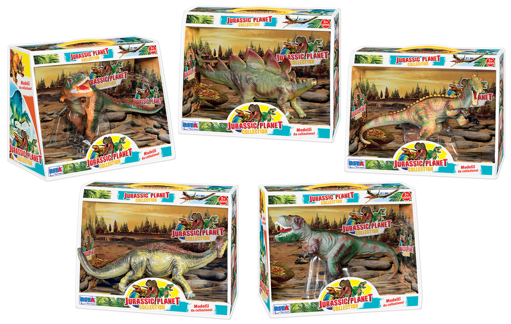 e2a3366bb23f5129d3533ee2933b9fe9 Rstoys Dinosauri Soft Ass. - immagine 1