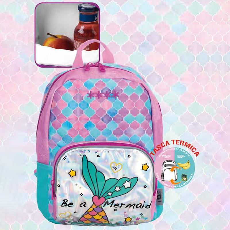 e2f36248268eb870485cd2138116dd46 MERMAID ZAINO KIDS C/TASCA TERMICA - immagine 1
