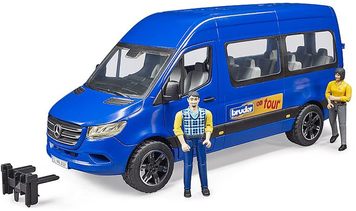 e47af2143472f4d19099a06aa8761bb3 Bruder Mercedes Sprinter pulmino con due Personaggi - immagine 1