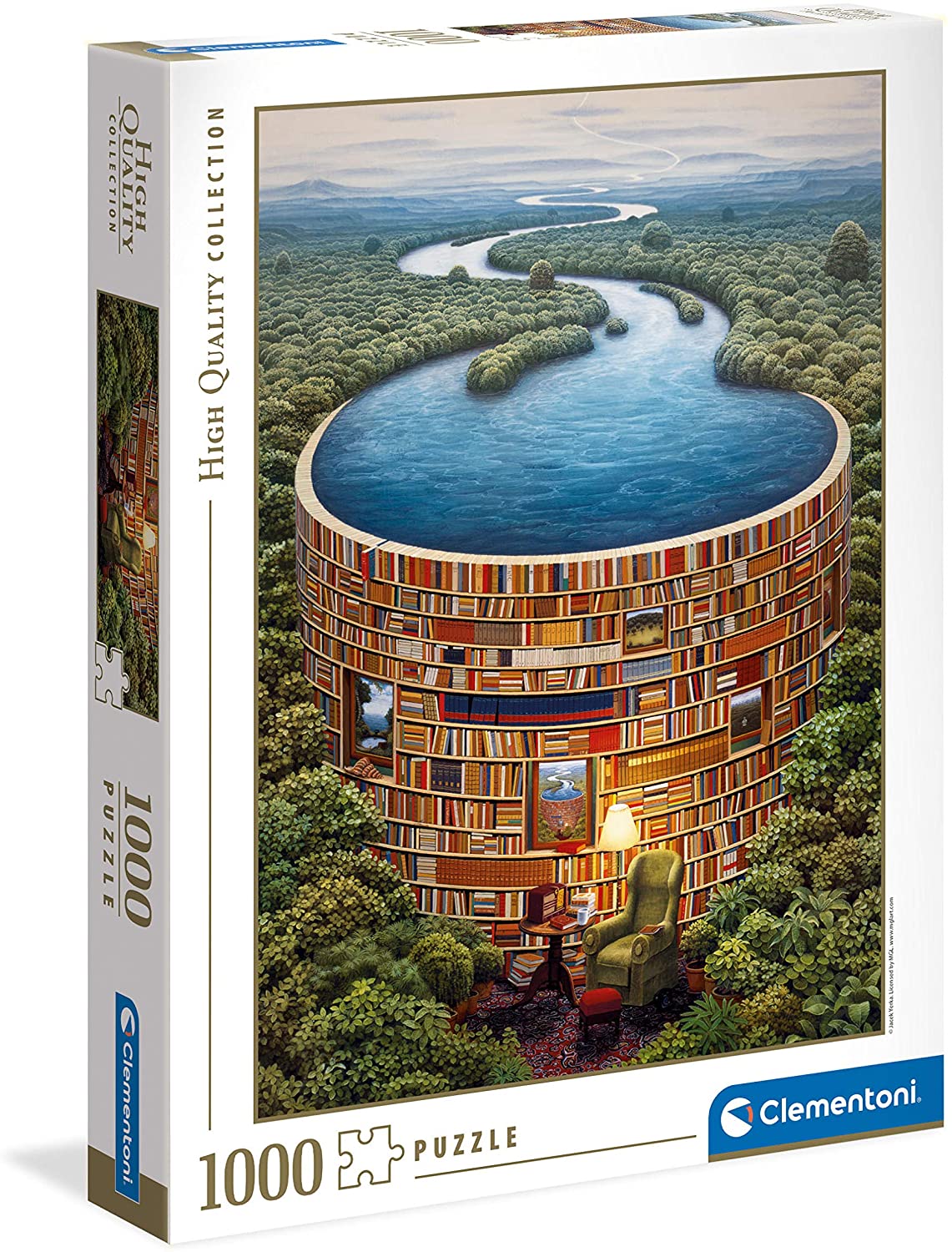 e4efba5d46ee7316e3f3e6005e0637a9 Clementoni Puzzle 1000 Pz. Bibliodame - immagine 1