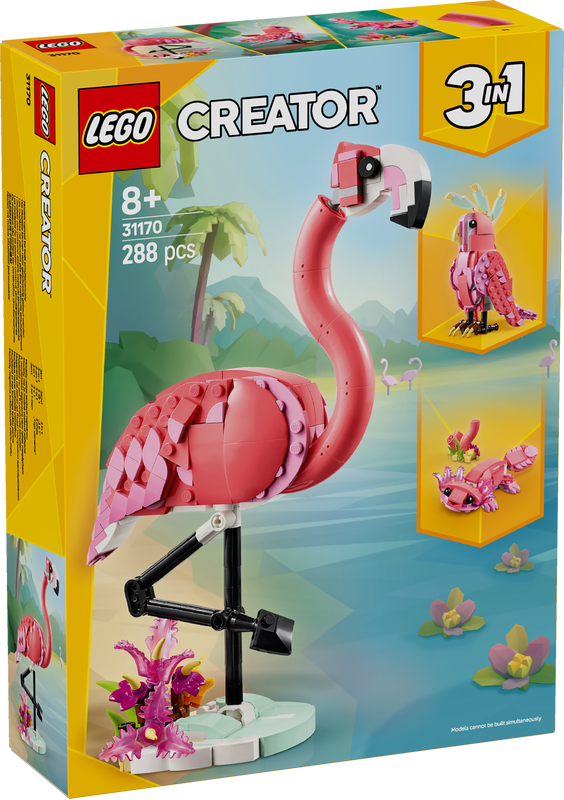 e54f1f98565ec9e9892ab08ce1d00d23 Lego Creator Animali selvatici: fenicottero rosa - immagine 1