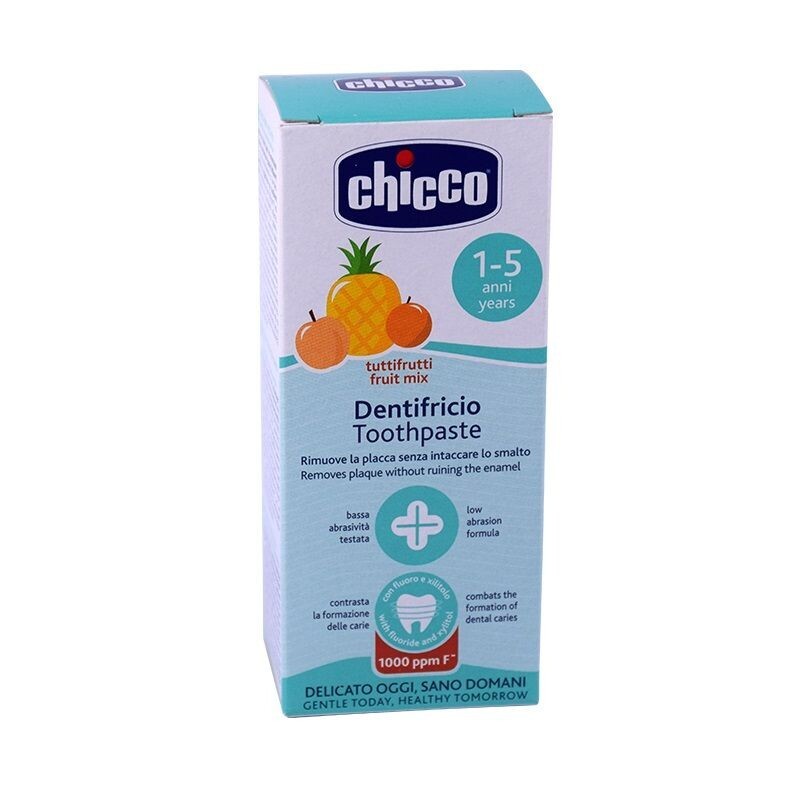 e57abca2bf8d38e97c501702abda800d CHICCO DENTIFRICIO TUTTIFRUTTI 50ML 1-5Y FLUOR - immagine 1
