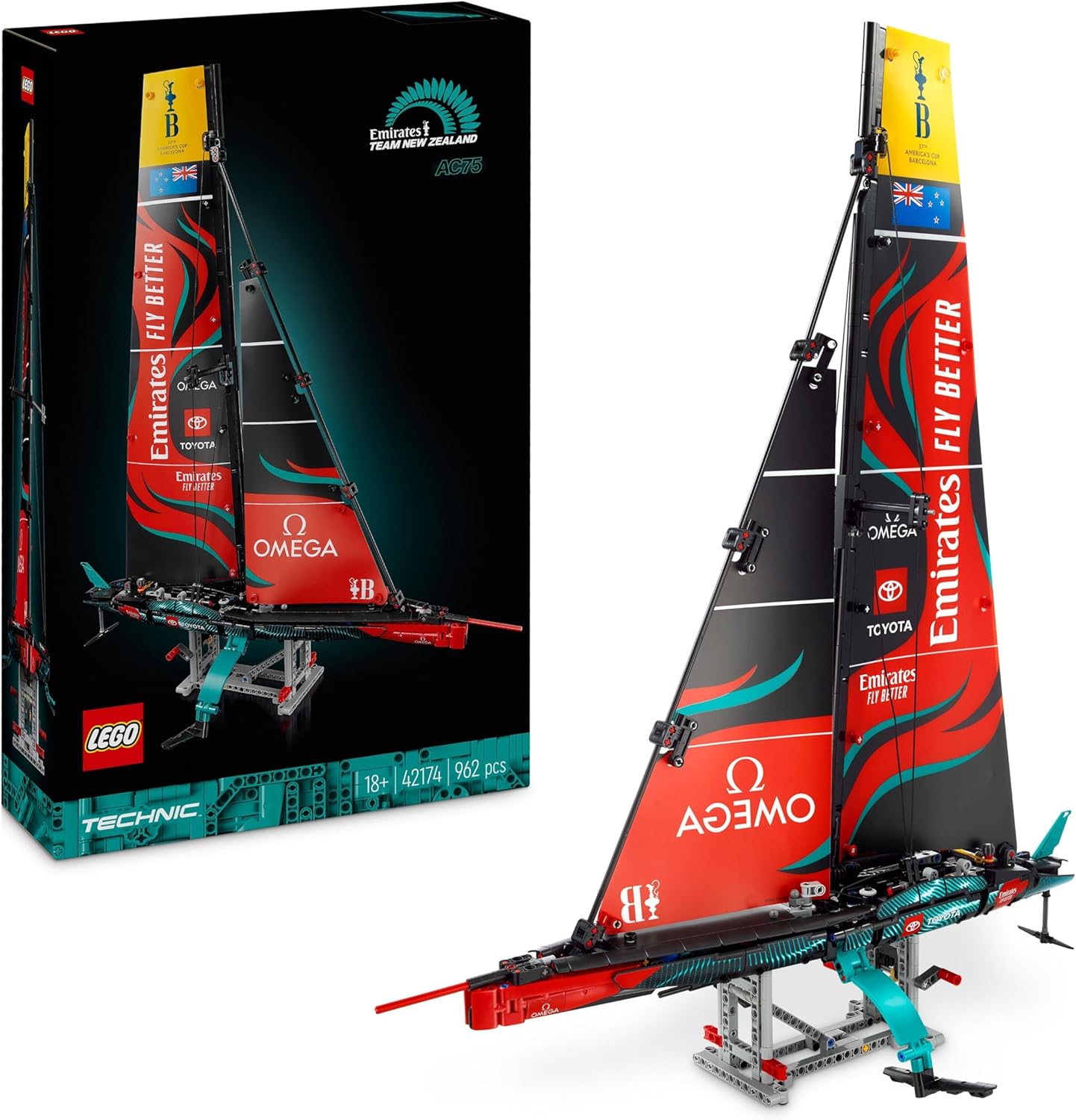 e700c0d52321f6b37249cb38c90ac17f Lego Technic Yacht Emirates Team New Zealand AC75 - immagine 1