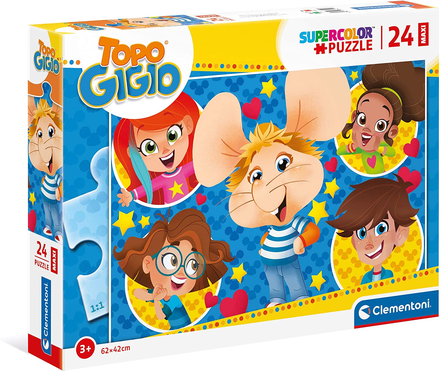 e775a2554969eb09e9c05ec75eb98edf Clementoni Puzzle 24 Pz. MAXI Topo Gigio - immagine 1