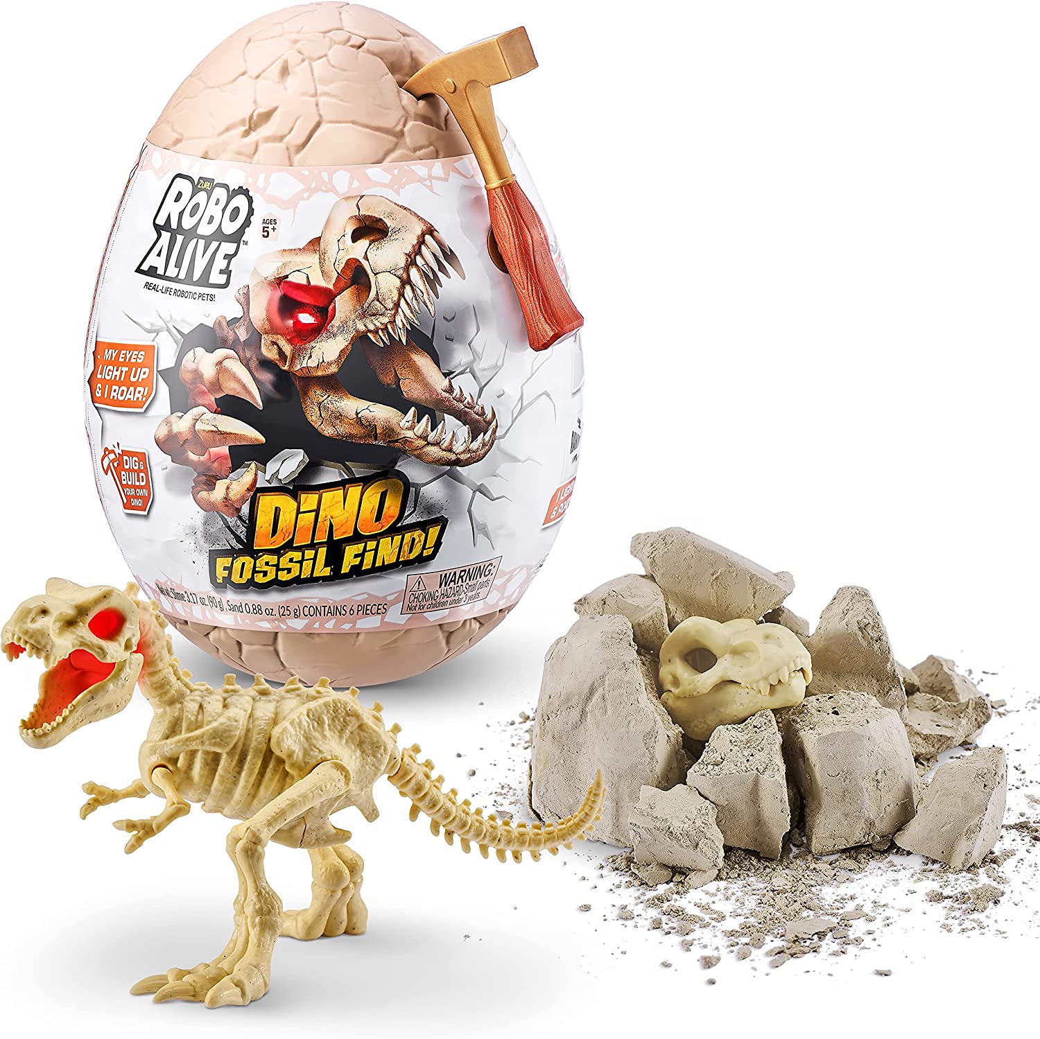e7bce6dfd61d5f2967ab5d134824d832 Robo Alive Dino Fossili in Guscio luci e suoni - immagine 1