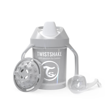 e7ce0ba7bd6b521ff24b94307a8ab123 Twistshake Mini Cup 230ml 4+m Pastel Grey - immagine 1