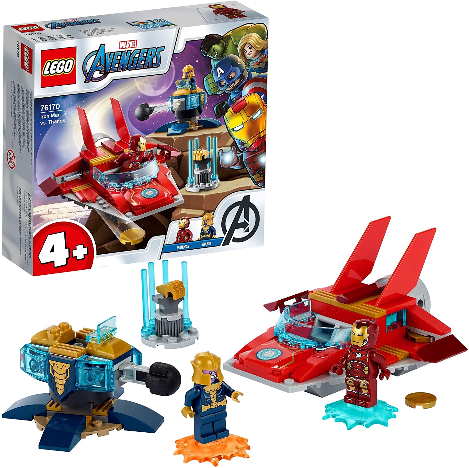 e7dbf74fb1186bdf6be89596aafafb44 LEGO Super Heroes Marvel Avengers Iron Man vs. Thanos - immagine 1