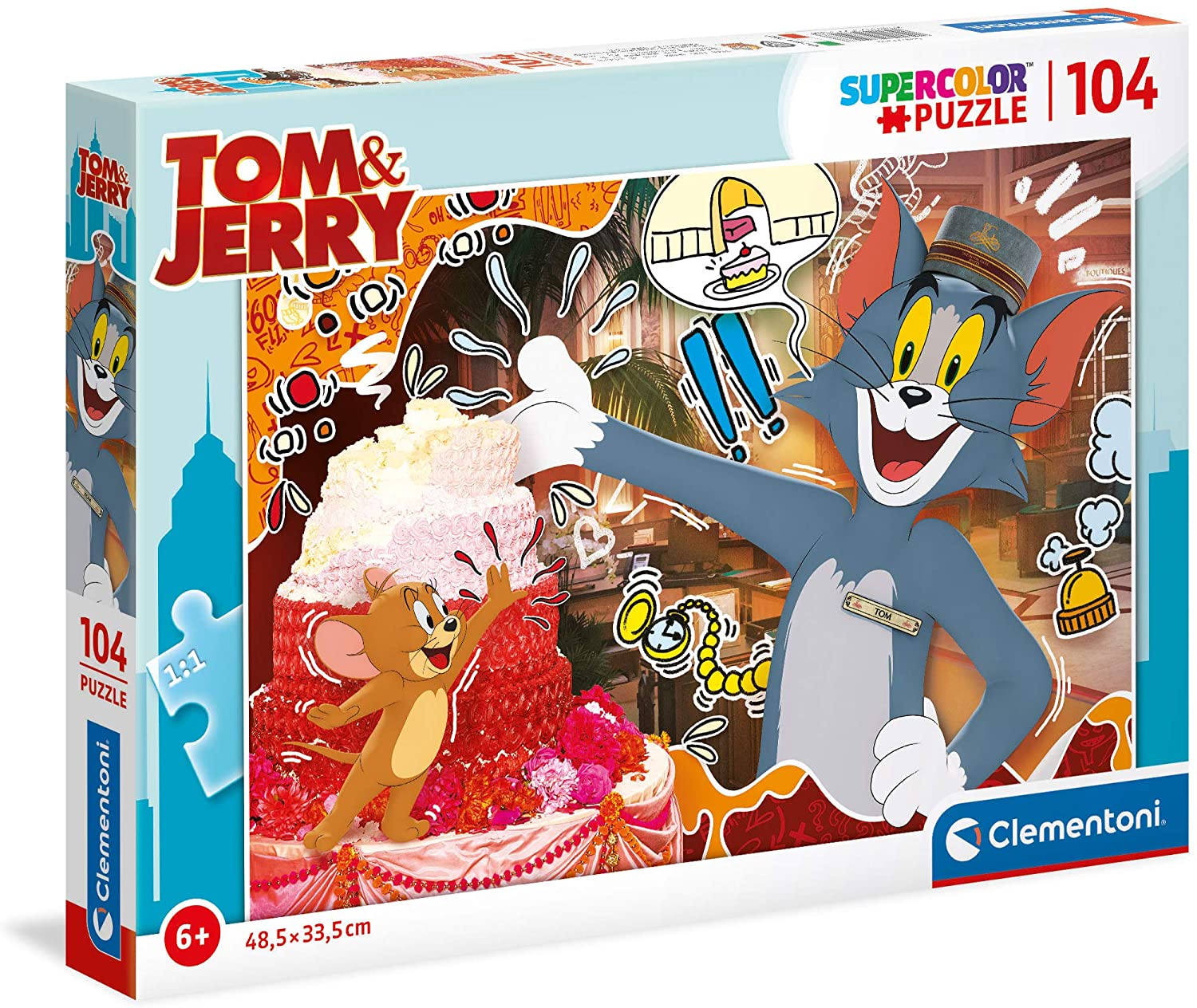 e819553126ed3ca914dc6e27a45150a7 Clementoni Puzzle 104 pz Tom and Jerry - immagine 1