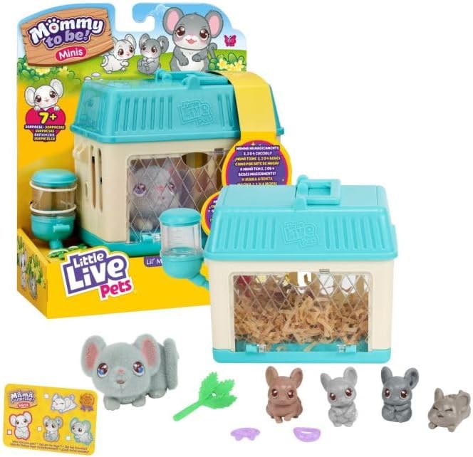 e9323a145c4a531db6fcda6ea1d74d17 Little live Pets Mommy Tobe Mini Playset Mouse - immagine 1