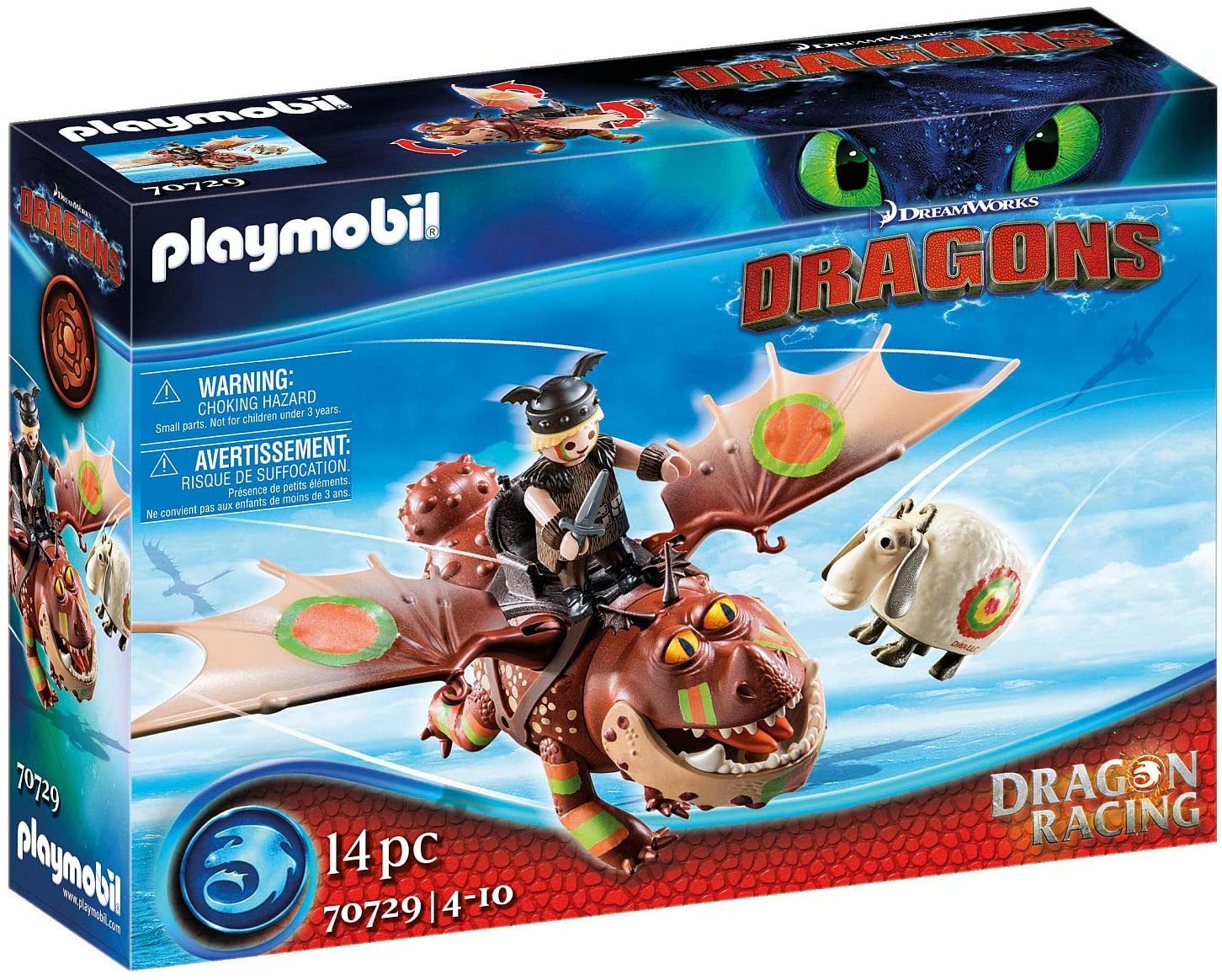 e9724793717c124990284253d3305509 *PLAYMOBIL DRAGONS RACING: GAMBEDIPESCE E MUSCOLONE - immagine 1