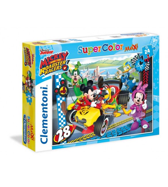 e98a00e8772ef3bc7e63ace6225fb35c Clementoni Puzzle 24 Maxi Mickey & The Roadster Races - immagine 1