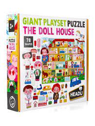 e996f88edd0b77b826332ed8c0ab164c Headu Giant Playset Puzzle The Doll House - immagine 1