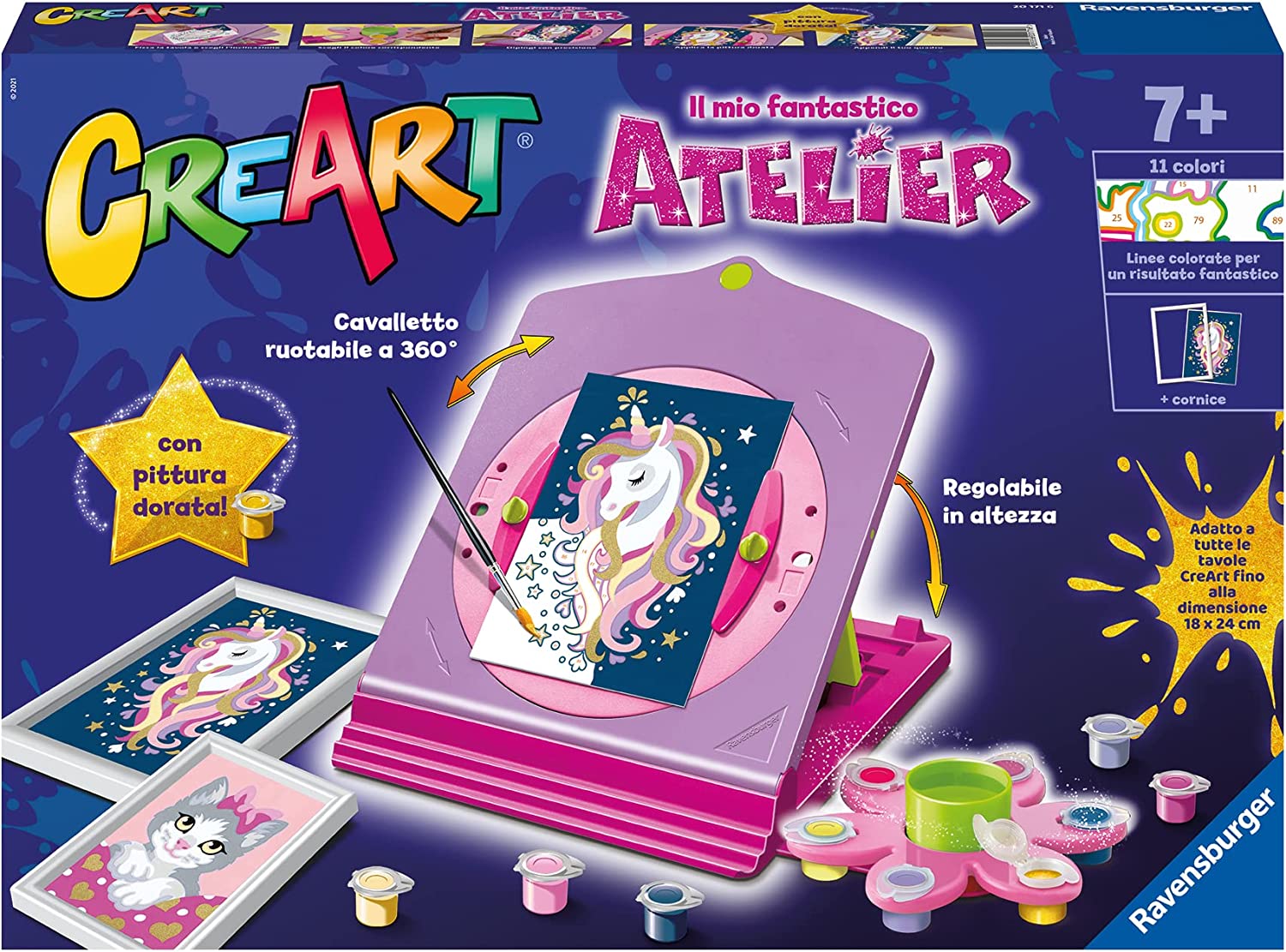 e9cecbf01ed4d9a5c6369c86da59cc00 Ravensburger Creart Atelier - Unicorno - immagine 1