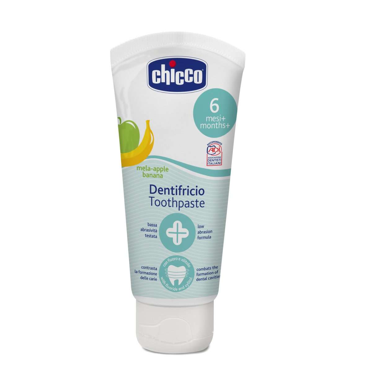 ec24dc14ec956422cbf59ec739d39de3 CHICCO DENTIFRICIO MELABANANA 50ML 6M+ FLUORO - immagine 1