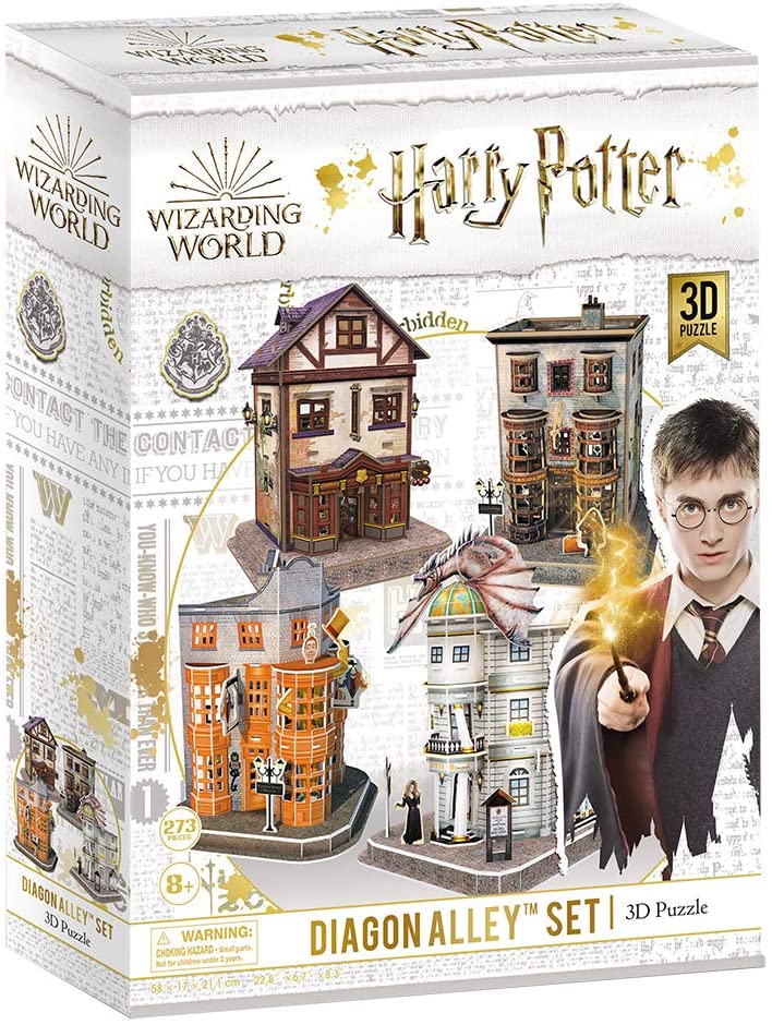 ec30511233f93c7c5a0586ad7eb49558 Cubic Fun Puzzle HARRY POTTER: Diagon Alley (4 in 1) - immagine 1