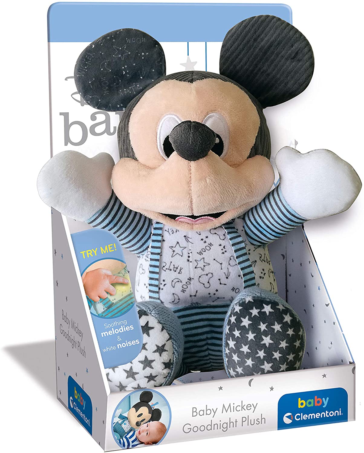 ee6e4080d1d70fef0d9f955116e60e4f Clementoni Baby Mickey Goodnight Plush - immagine 1